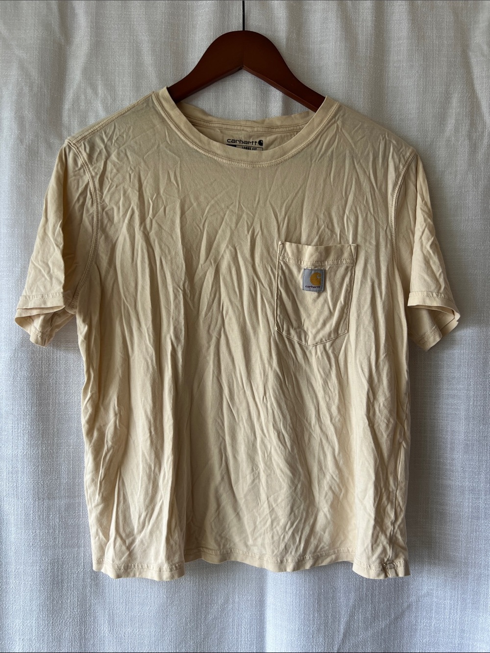 Carhartt Women’s Cream Short-Sleeve Pocket Tee